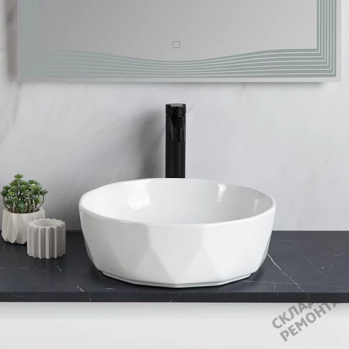 Фото Раковина накладная BelBagno BB1409 41 см купить в Барнауле: цена, описание, фото. Интернет-магазин 6