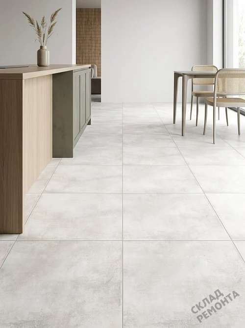 Фото Керамогранит матовый Alma Ceramica Тотем GFU6060TTM00R белый 600*600*9 – купить в Барнауле: цена, описание, фото. Интернет-магазин 1