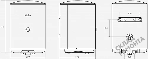 Фото Водонагреватель накопительный Haier ES30V-C1, 30 л – купить в Барнауле: цена, описание, фото. Интернет-магазин 5