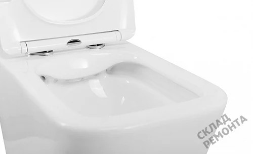 Фото Унитаз подвесной BelBagno Due 2.0 BB7107CHR/SC безободковый купить в Барнауле: цена, описание, фото. Интернет-магазин 5