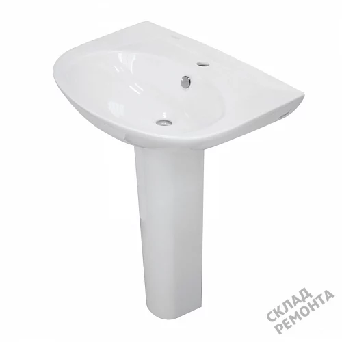 Фото Пьедестал для раковины Sanita Luxe Classic CLCSLWB01, белый купить в Барнауле: цена, описание, фото. Интернет-магазин 2