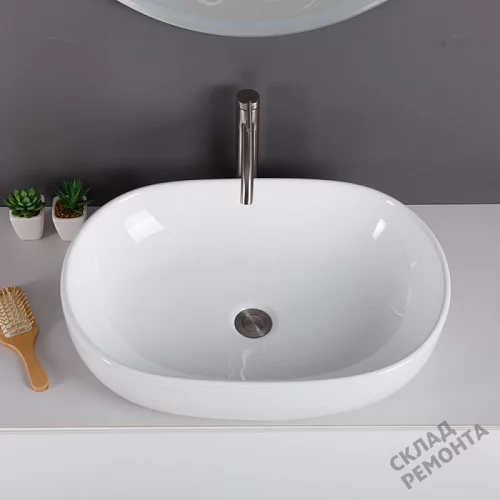 Фото Раковина накладная BelBagno BB1084 60 см купить в Барнауле: цена, описание, фото. Интернет-магазин 5