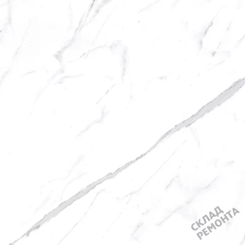 Фото Керамогранит матовый Steppe Ceramics Statuario White белый 600*600*9,5 – купить в Барнауле: цена, описание, фото. Интернет-магазин 2